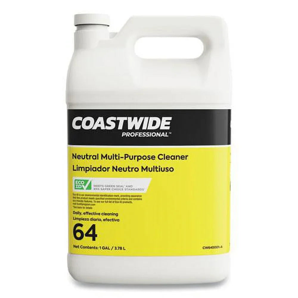 Bottle, Scent, CW640001-A Citrus Coastwide Professional Gal Concentrate, 1 Multi-purpose 4/carton Cleaner Neutral Eco-id 64