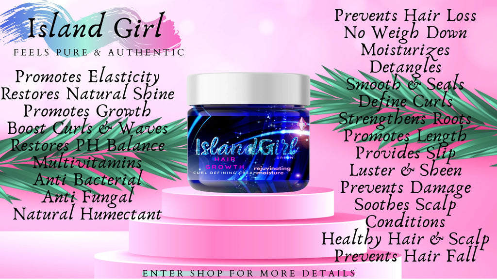 Dream my Cream Hair Curl - Defining Rejuvenate IslandGirl Moisture Growth