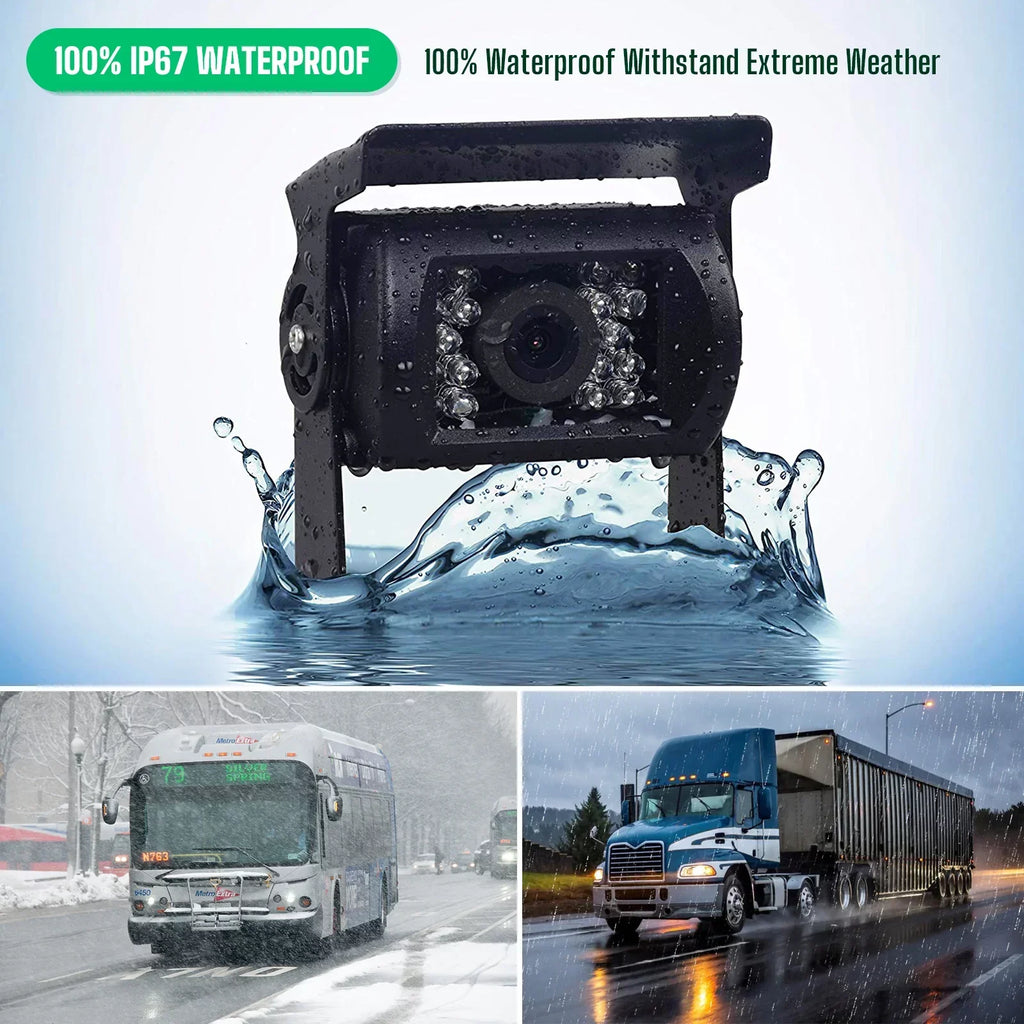 Cam Camping Back Waterproof IR RVs Kit, Night LCD Camera Backup Reverse Vision with Vans, IP67 TOGUARD Cars, 7’’ up Monitor Rear Night Vision Rearview with Trucks, CA711 for View