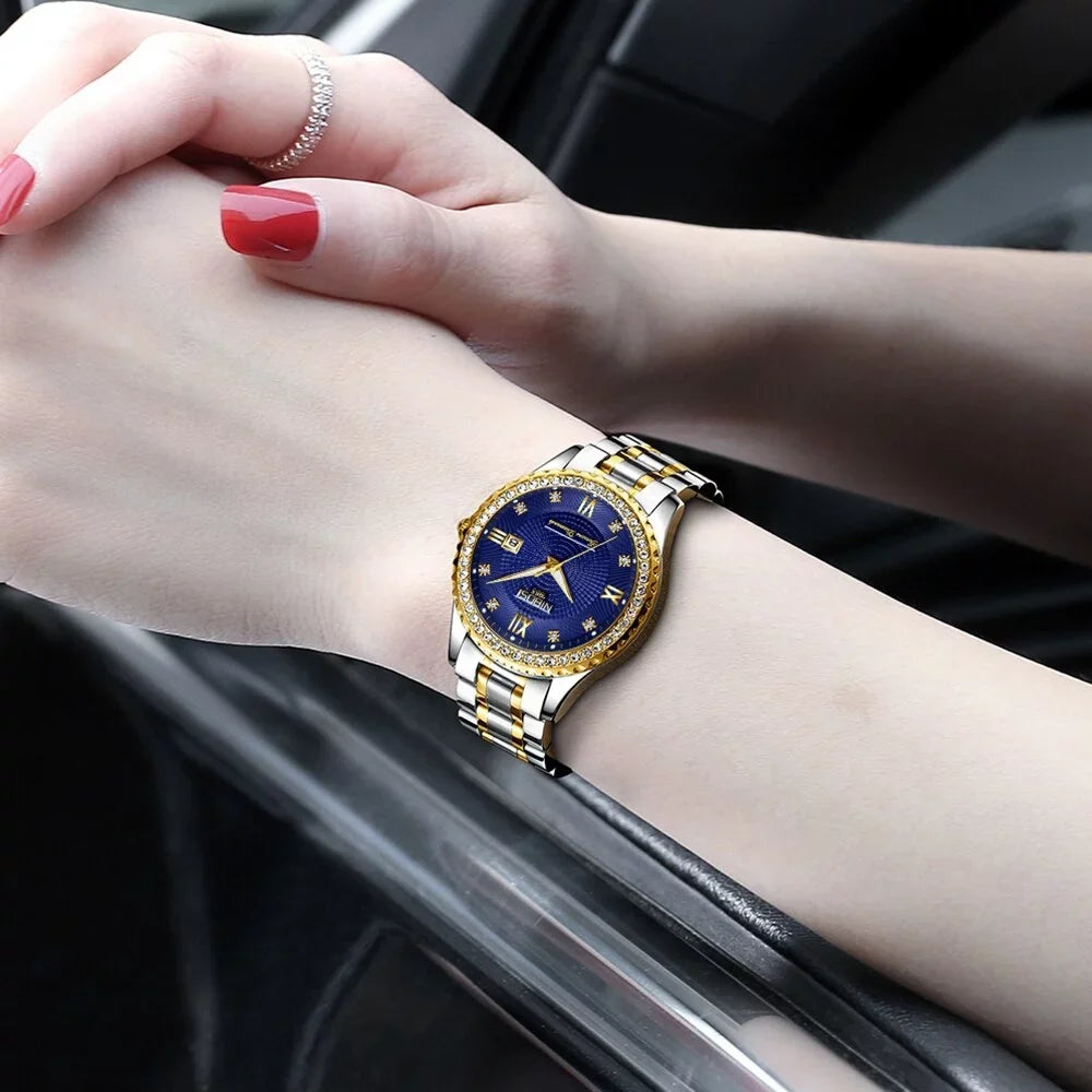 Women's Creative NIBOSI New Waterproof Women Watches Steel Watch Clock Watches Bracelet Gold Female Relogio 2022 Ladies Feminino