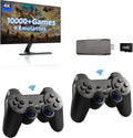 Game (64G) Wireless Retro Built Video Retro 9 Output Plug HD Play Emulators, in Console and 10000+ Stick,Wireless with Stick Game Game 2.4GHz 4K Games, Controllers