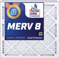 Actual x Pleated Filters | Size: 8 MADE 3.75" King 5-PACK | | MERV HVAC Filter 23.5 | USA Air 16x24x4 Furnace IN A/C x 15.5 Filter