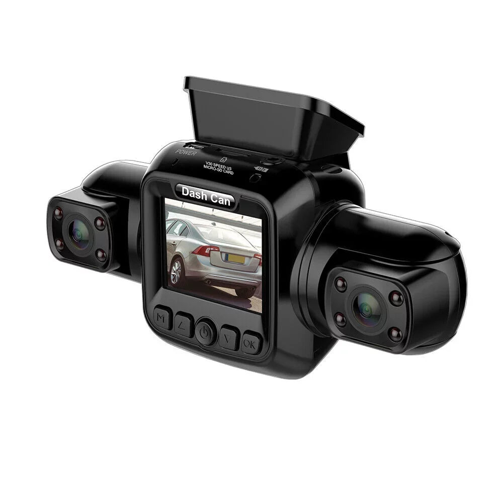 Night and Dash and Rear HD Cam Recorder Front Car 360°Panoramic Rear, Cameras Inside, Vision Channel Driving Left, Front, Right 4