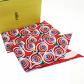 Rappy Pre-Owned Red Silk FENDI 100% Multicolor Scarf Ribbon Maxi (Good)
