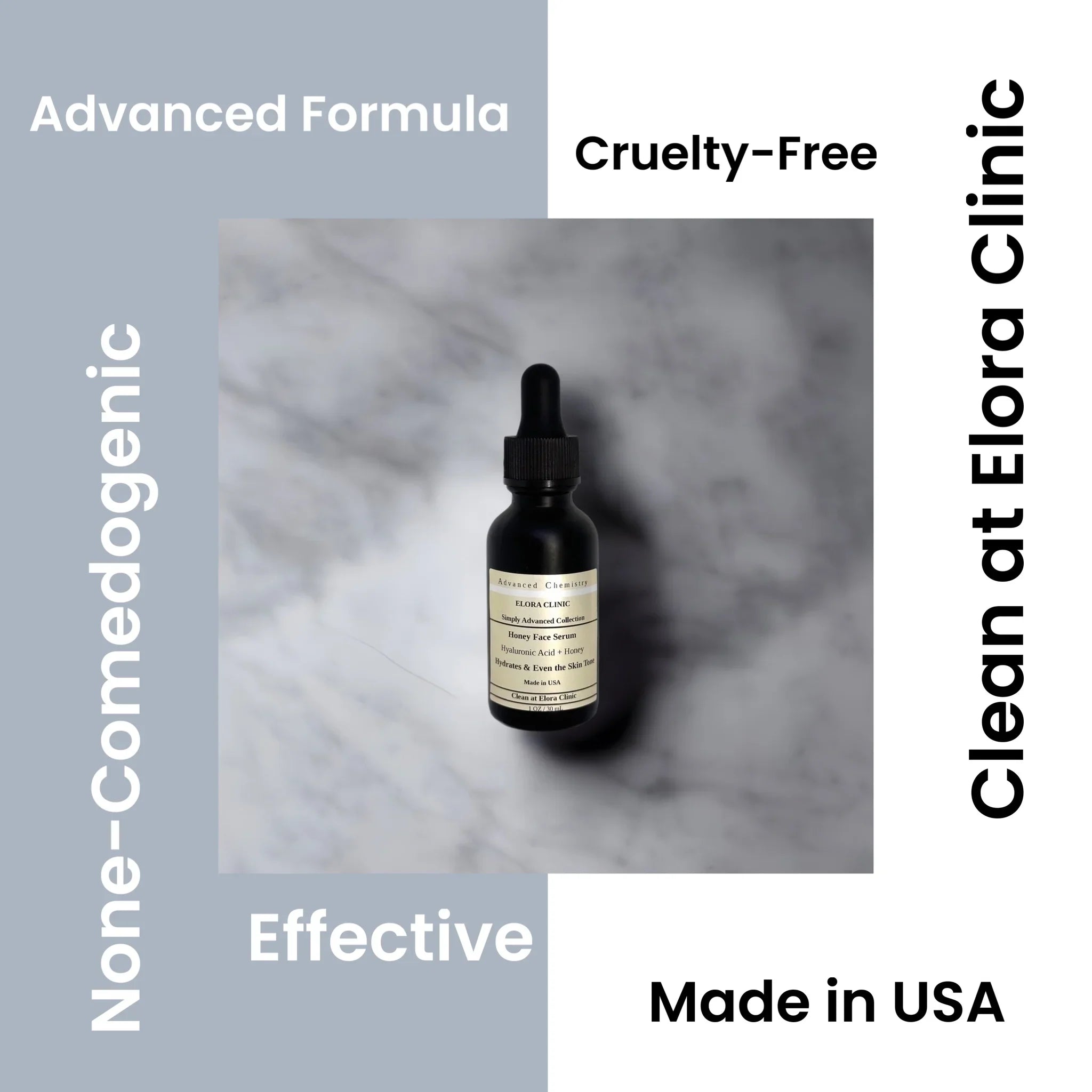 '- Hydrating Hyaluronic Honey Oil Free Elora Serum Deeply Honey Honey Based Acid Hyaluronic - + Water Acid Clinic - Serum - and