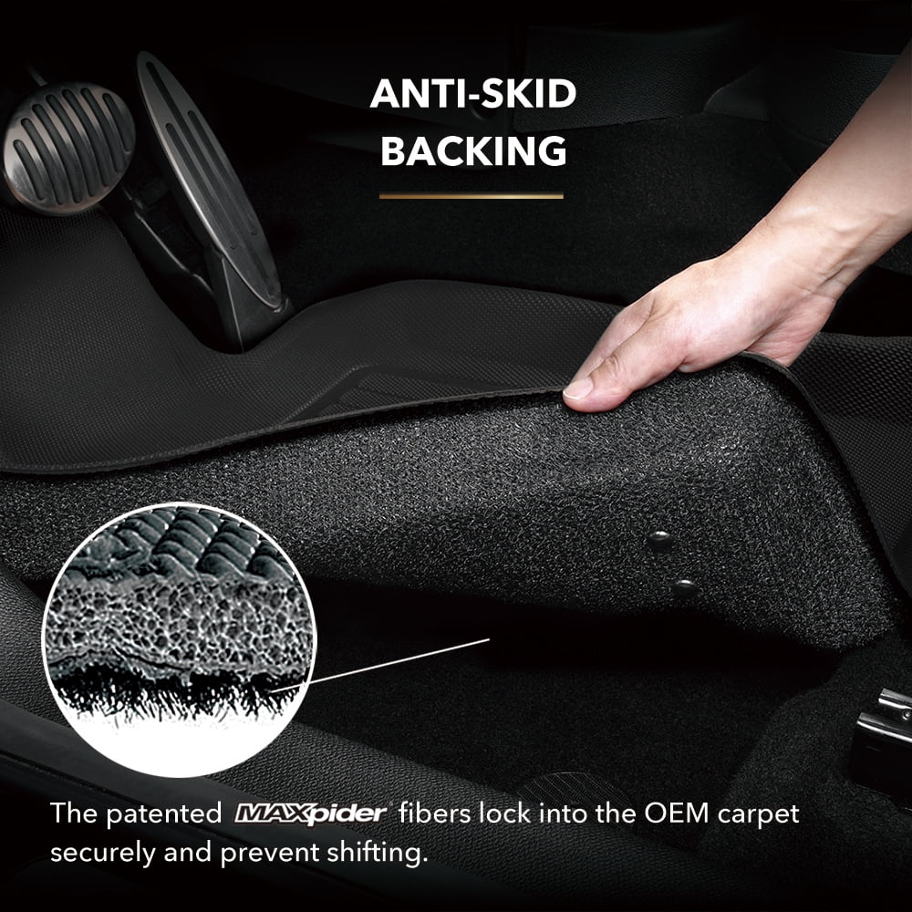 Set 3D MAXpider with compatible - Floor KAGU Mat FORESTER (BLACK) SUBARU Full 2019-2024
