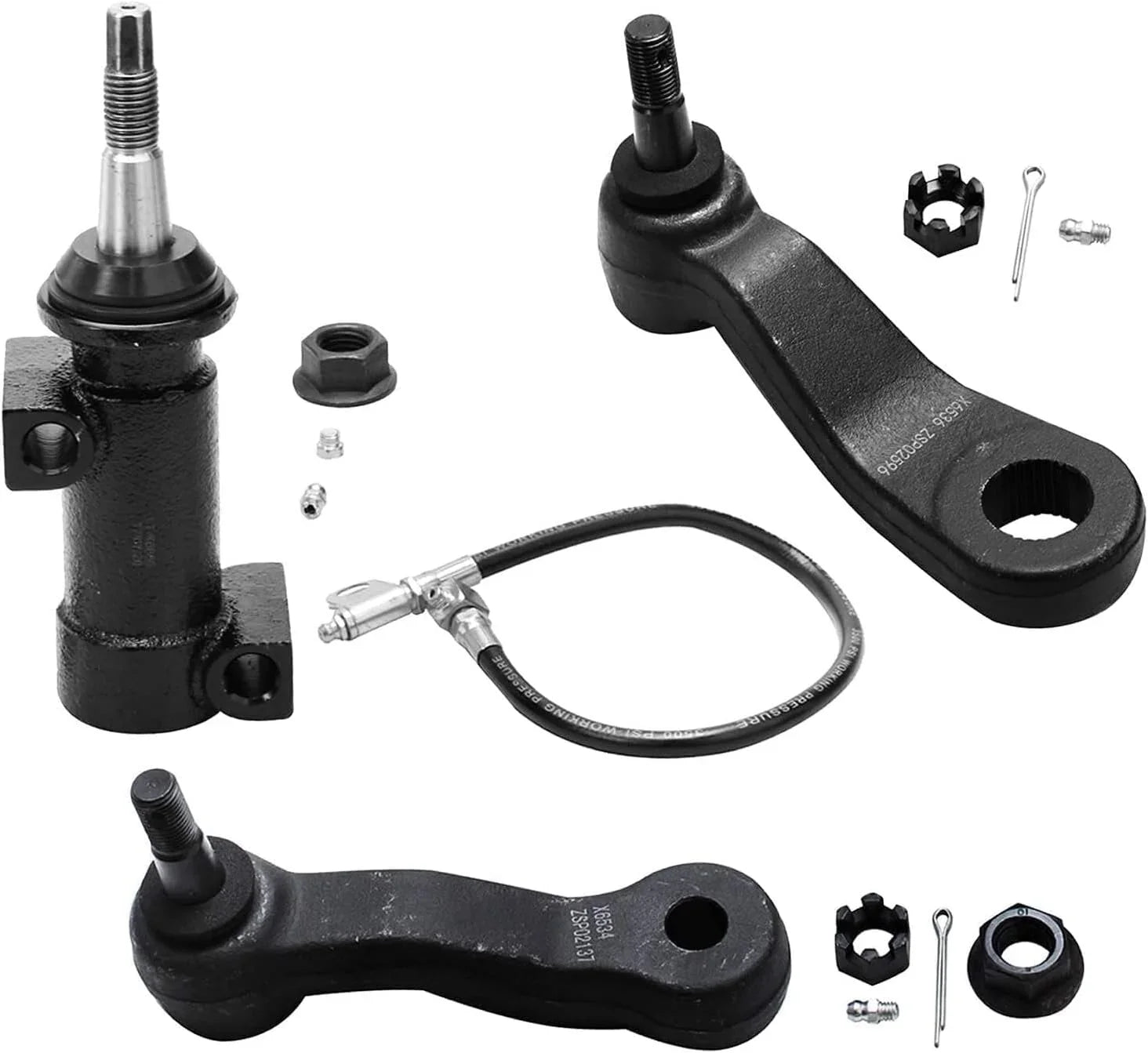 Control 4WD Kit Sierra 1500 Arms Detroit Lugnuts Suspension - w/Keys Hubs 2000-2006 Silverado + Wheel Replacement Tahoe Axle Front 24pc for Escalade
