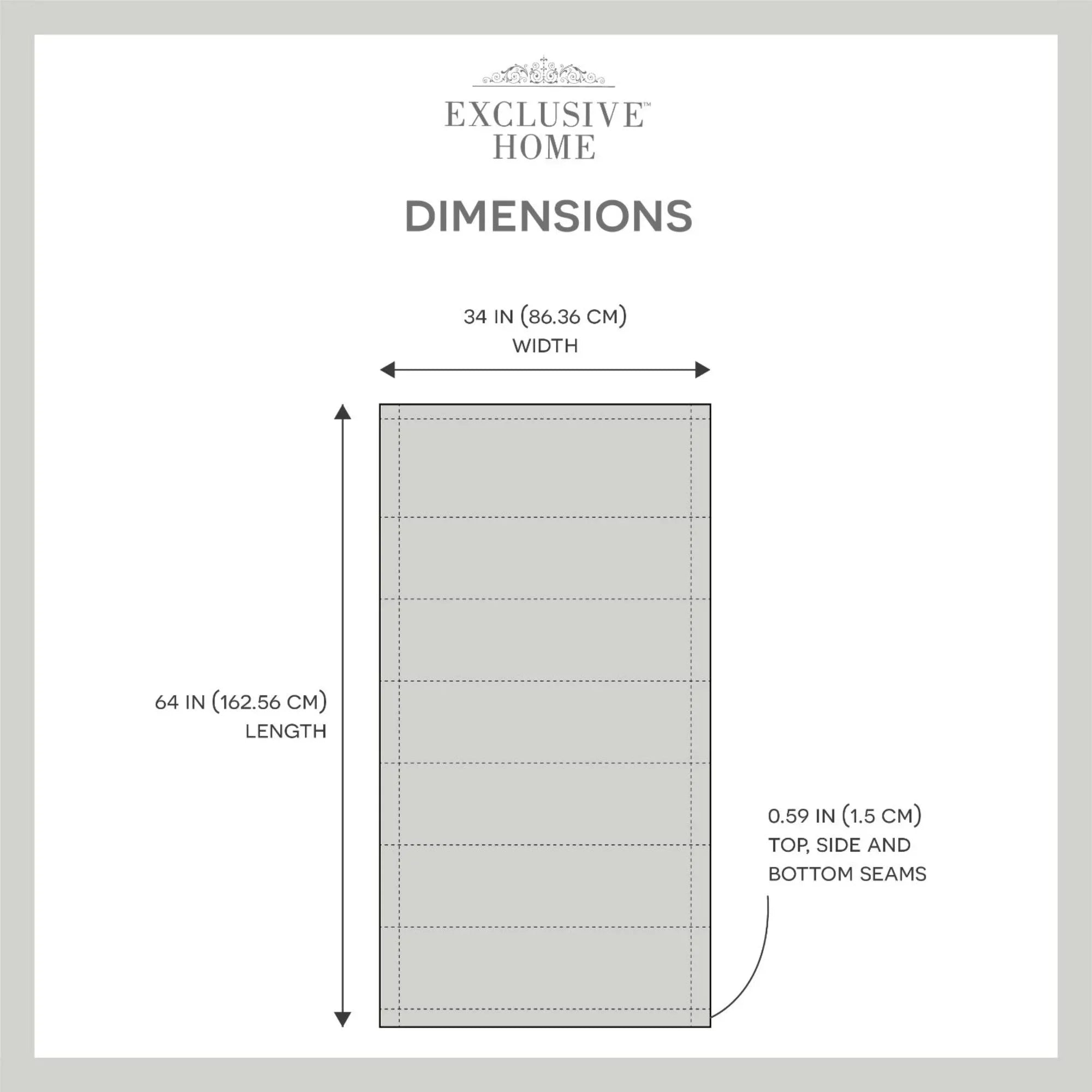 Grey 34"x64", Blackout Ricardo Shade, Exclusive Home Total Roman