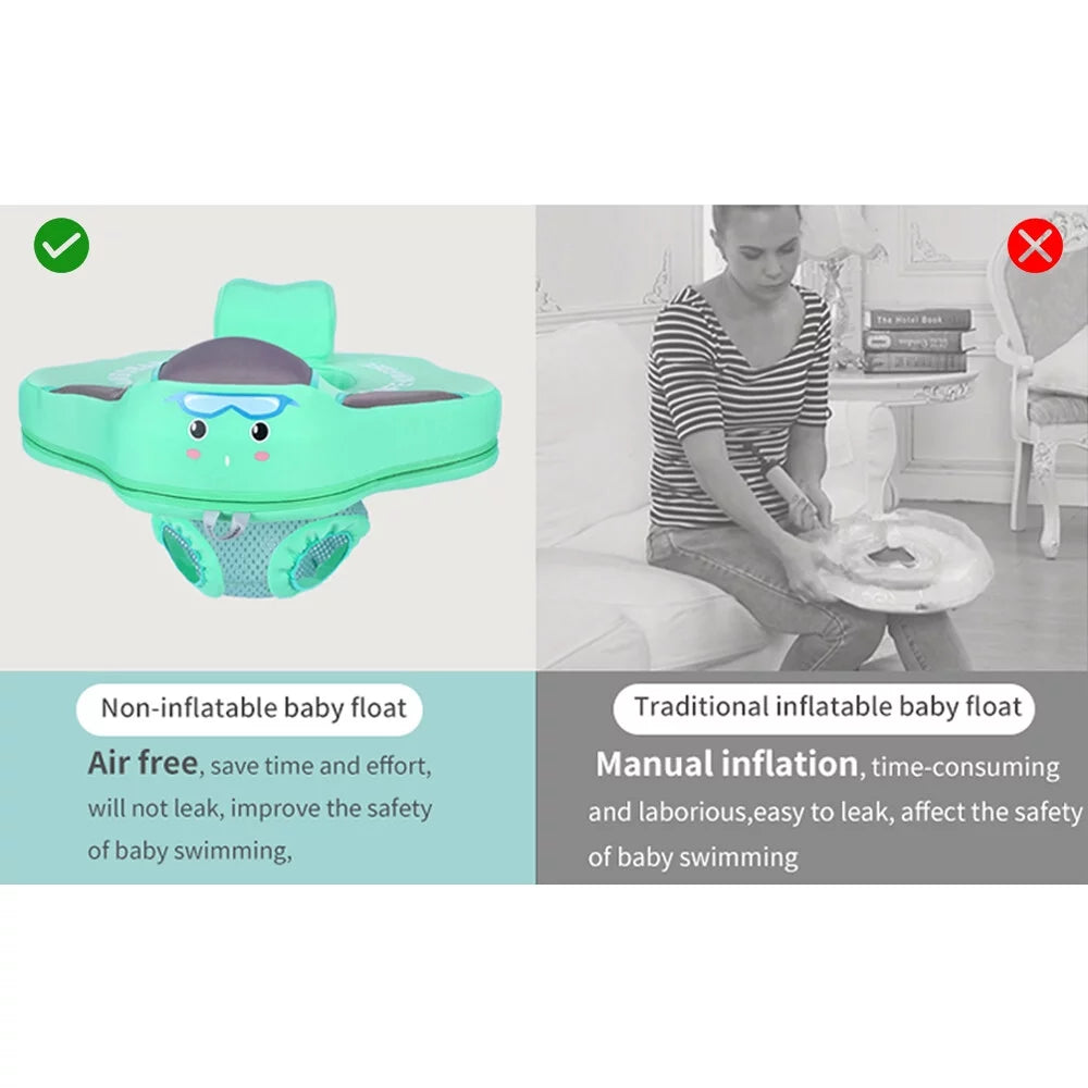 B504 Baby for Float Safety Seat Mambobaby Ring Non-Inflatable Summer Months Pool with Swimming Mambobaby 4-24 Baby Seat