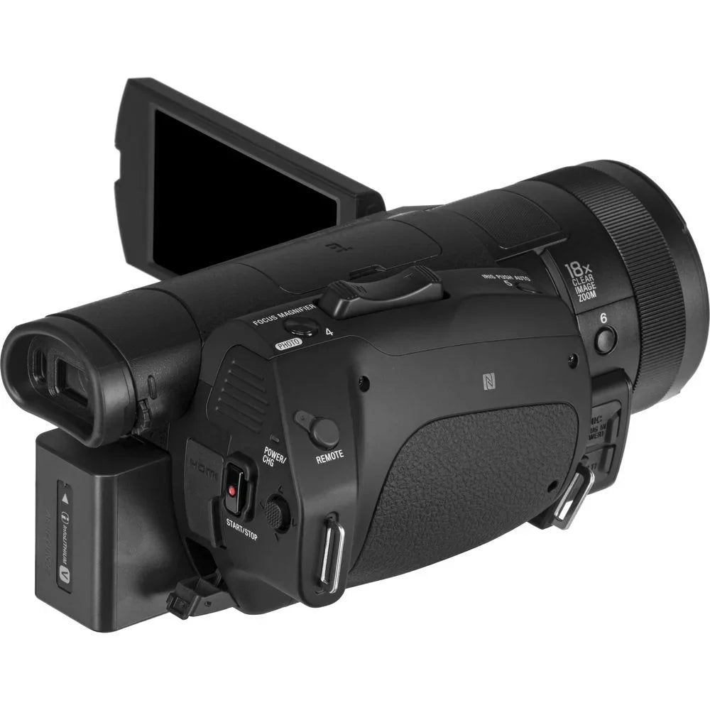 Camcorder HD M + Sony Card Handycam Extra Video Case 2 Memory Camera Batteries 128GB Charger FDR-AX700 and + + 4K +