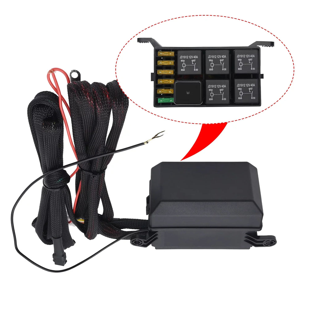 Switch ATV Blue Relay Geloo Circuit for 6 Switch Control Car System Panel Panel Gang Toggle Switch Box Truck UTV Pod LED Offroad Switch Multi-Function