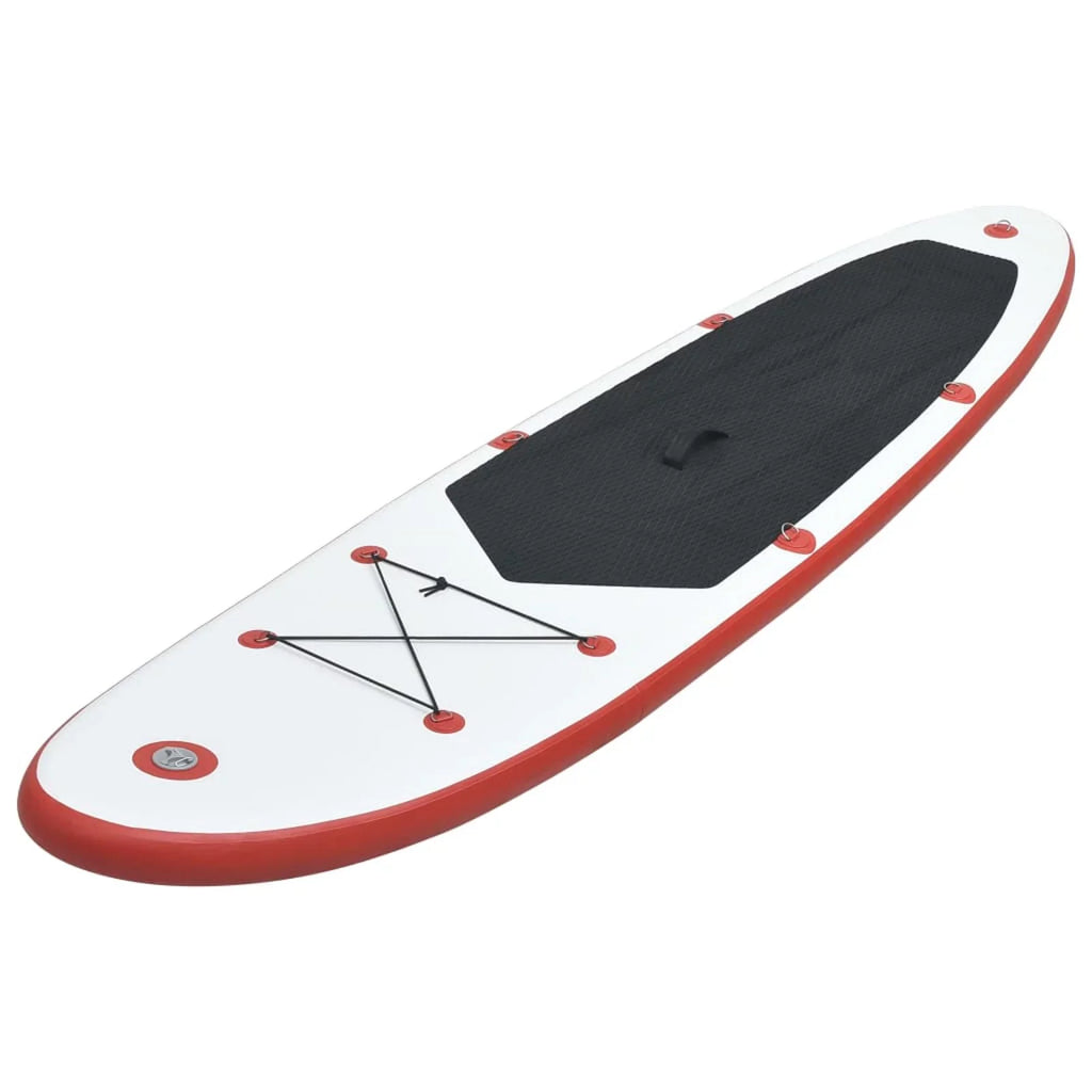 Set Surfboard Board Red Inflatable Paddle and White Andoer