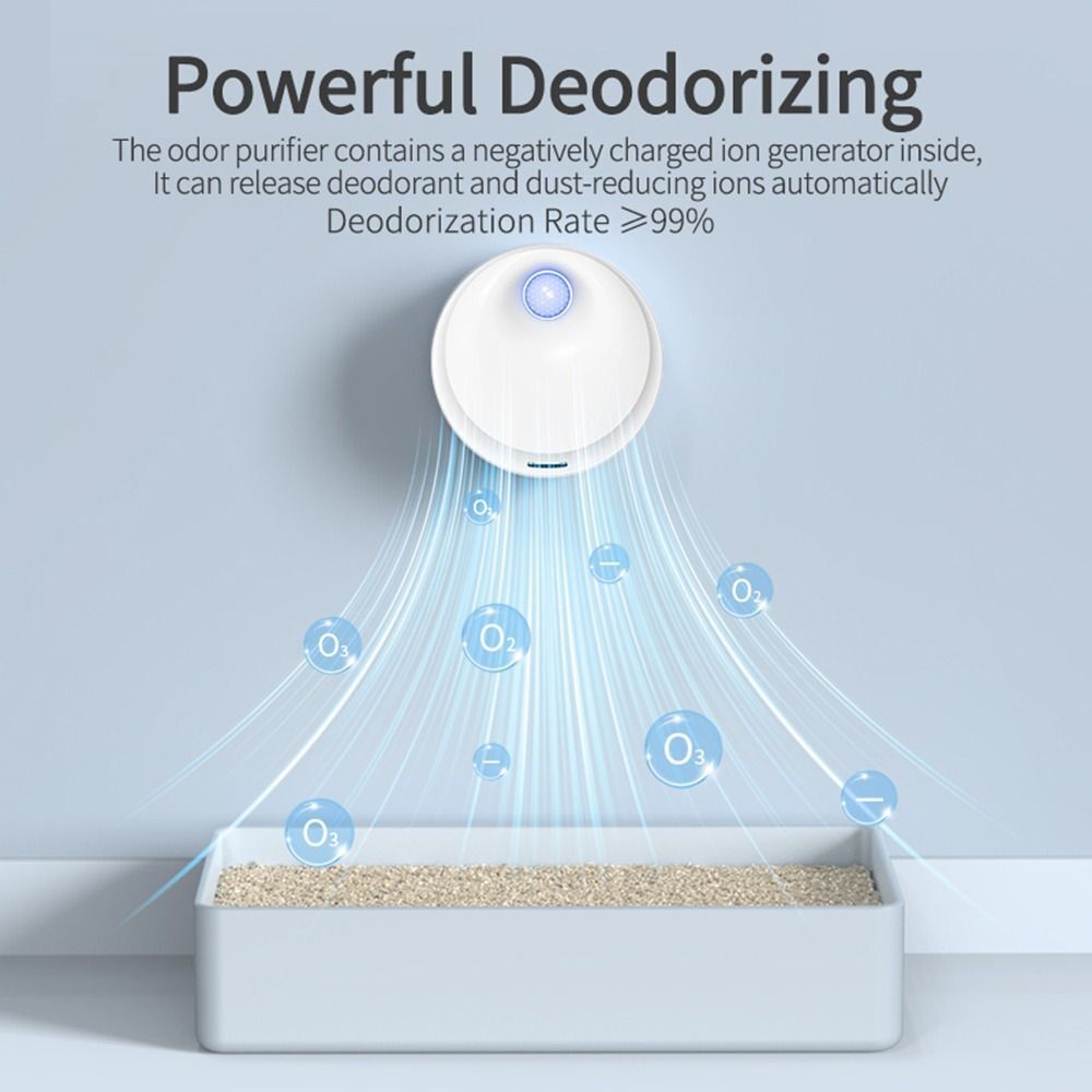 Deodorization Air Rechargeable Odor Purifier Cat Deodorizer Cleaner Smart Pets