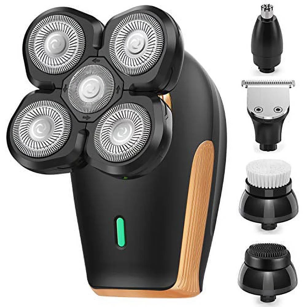 Nose Razors Waterproof Cleansing Electric Sovob Brush Rechargeable Grooming for Shaving Head Facial Trimmer Clippers with Men Dry Shaver Wet Electric Hair Bald Shaver Rotary Shavers Kit Mens