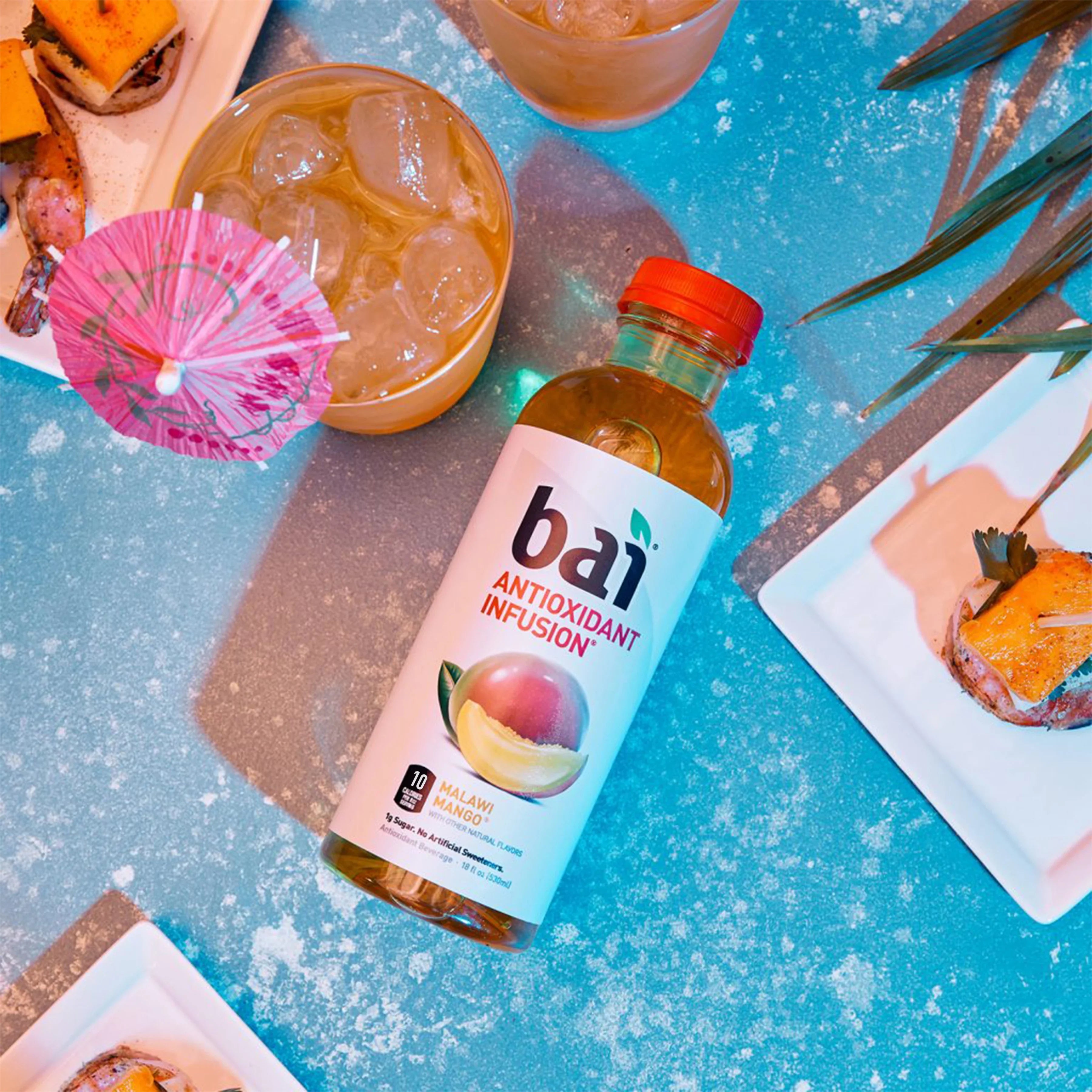 Oz, Gluten-Free, Bai Bottles Infused 12 18 Drink, Mango, Fl Pack Malawi Antioxidant