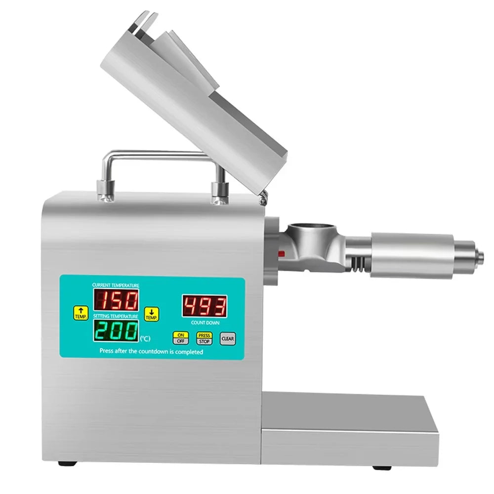 Device Display Steel No-Fry Intelligent Material Function Adjustable Temperature Digital Extraction Presser RG-312 Machine Oil Automatic Pressing Tomshoo Stainless Household with Oil
