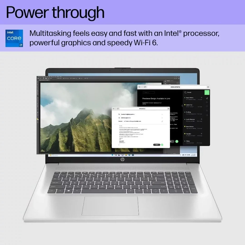 HP 32GB RAM, Keyboard, Laptop, Touchscreen Win11 Core i7-1355U, Intel SSD, 17.3" Backlit Home HD 1TB