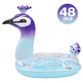 with Kids Designed Pool Valves Beach 48 Swimming Pool Raft Lounge Glitter Decorations Fast Calla Summer for Peacock Party | Inch Float Toys Inflatable