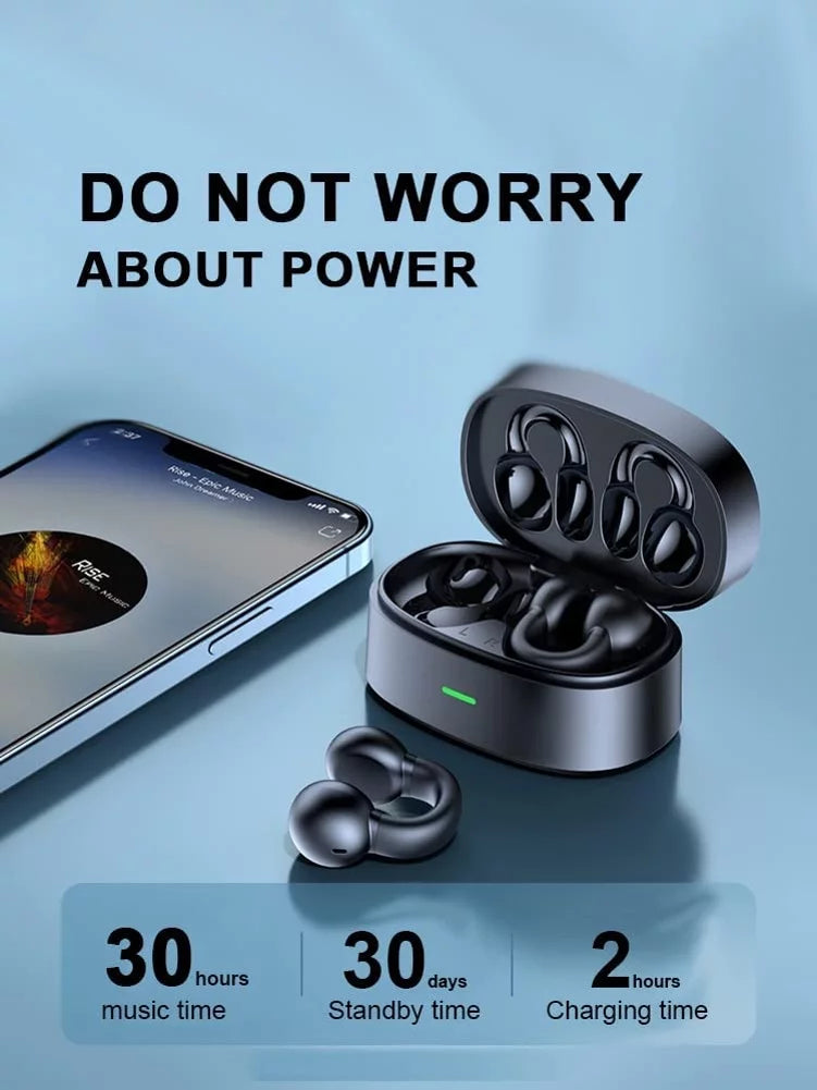 Earbuds Case Headphones Galaxy D9G Ear-Clip Charging Hands-free Stereo Fold5/Flip5 Galaxy Bone Wireless With Earphones True for TWS Compatible - Z Fold5/Flip5 Bluetooth Samsung Conduction Phones Z