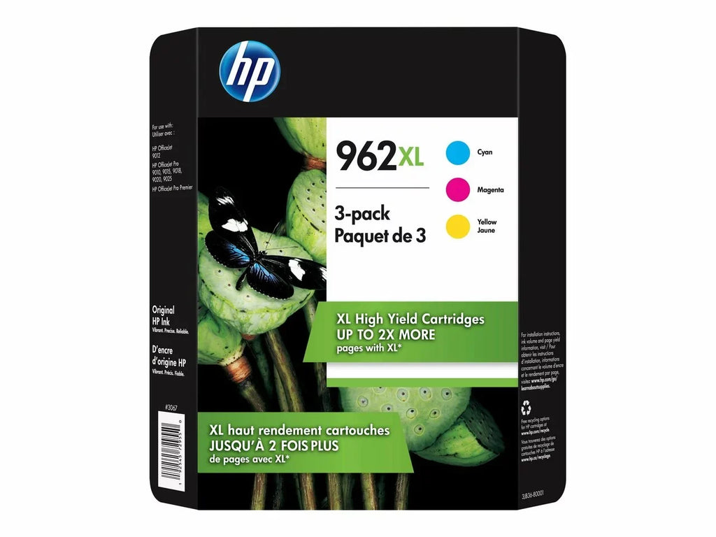 Magenta, HP Combination 962XL 962 3JA01AN, 3JA02AN) color each color Cyan, HP 1 (962XL 962XL Original 962XL (3JA00AN, Yellow)