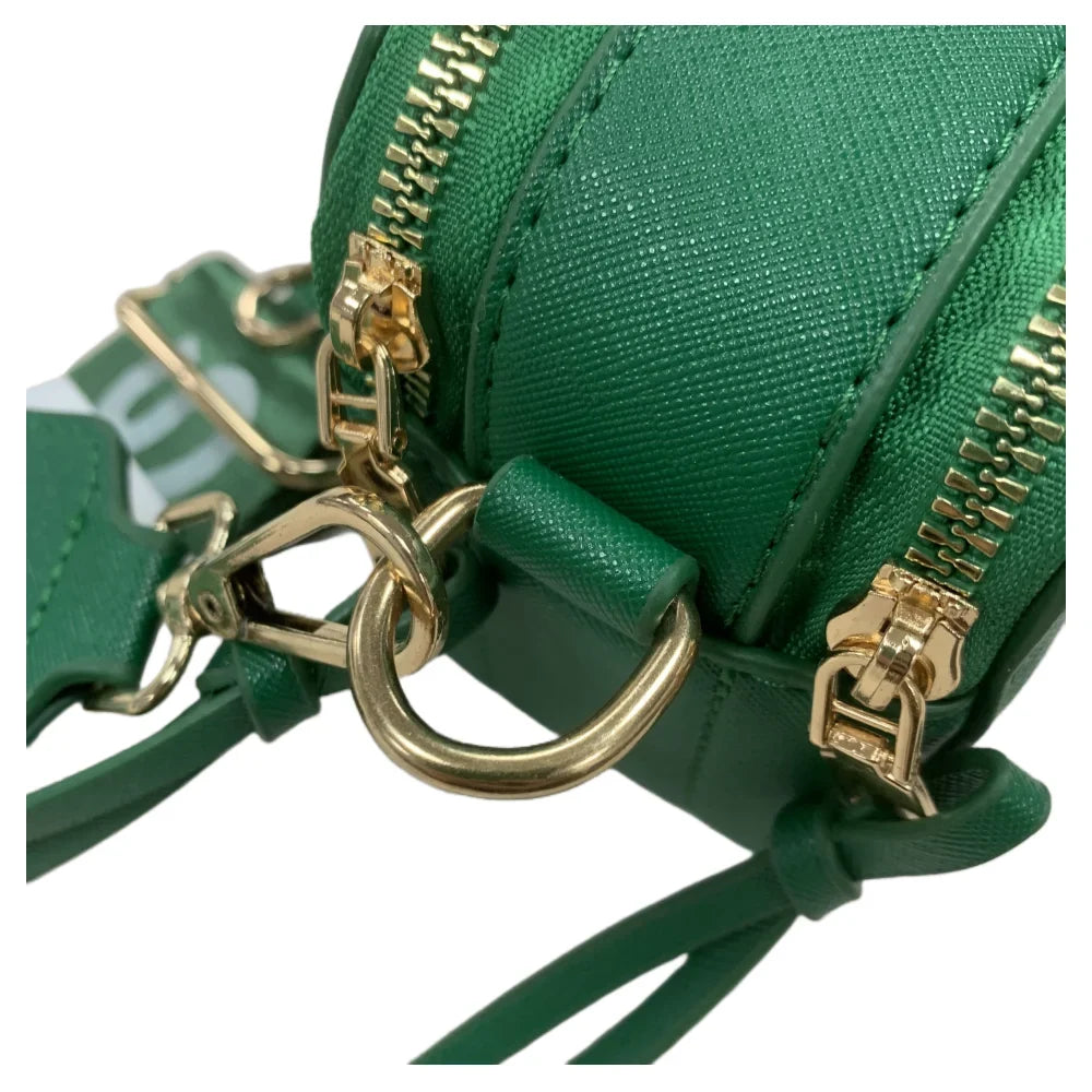 body Leather Strap Logo Cross Purple Chain with Bag Snapshot Women's