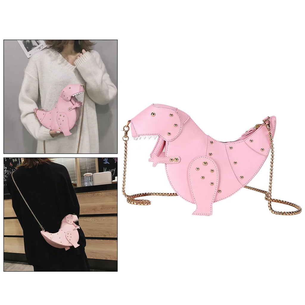 Chain Cartoon Women Purse Shoulder Strap , Handbag Bag Chic 27.5x11x16cm Pink -