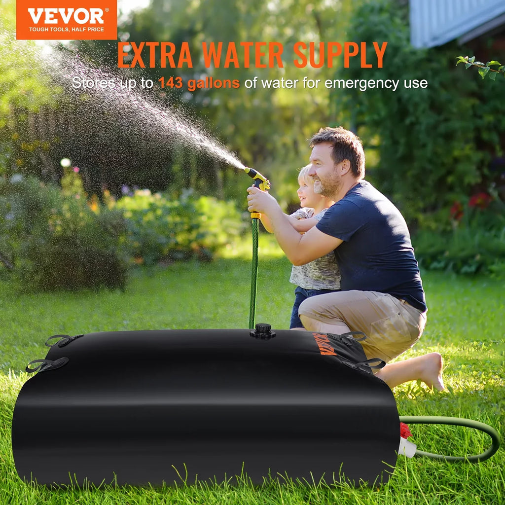 Bag,143 Kit,Water Water Storage Portable BENTISM Water Gallon Including Overflow Rainwater and PVC Capacity Large Bladder Storage Bladder Containers,1000D Spigots Tank Water