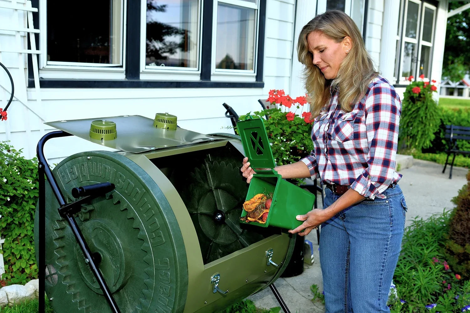 Per Cost Easy-to-Empty ComposTumbler Compact - Mantis and with Gallon Gallons, Sturdy Holds No durable, Low CT02001 Easy-to-Load 88 Bending