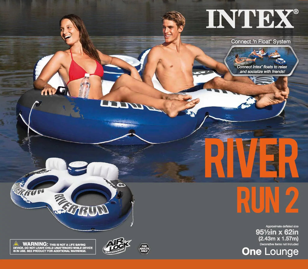 River Intex Person 2 Float Flag Person Float 2 II American & Run