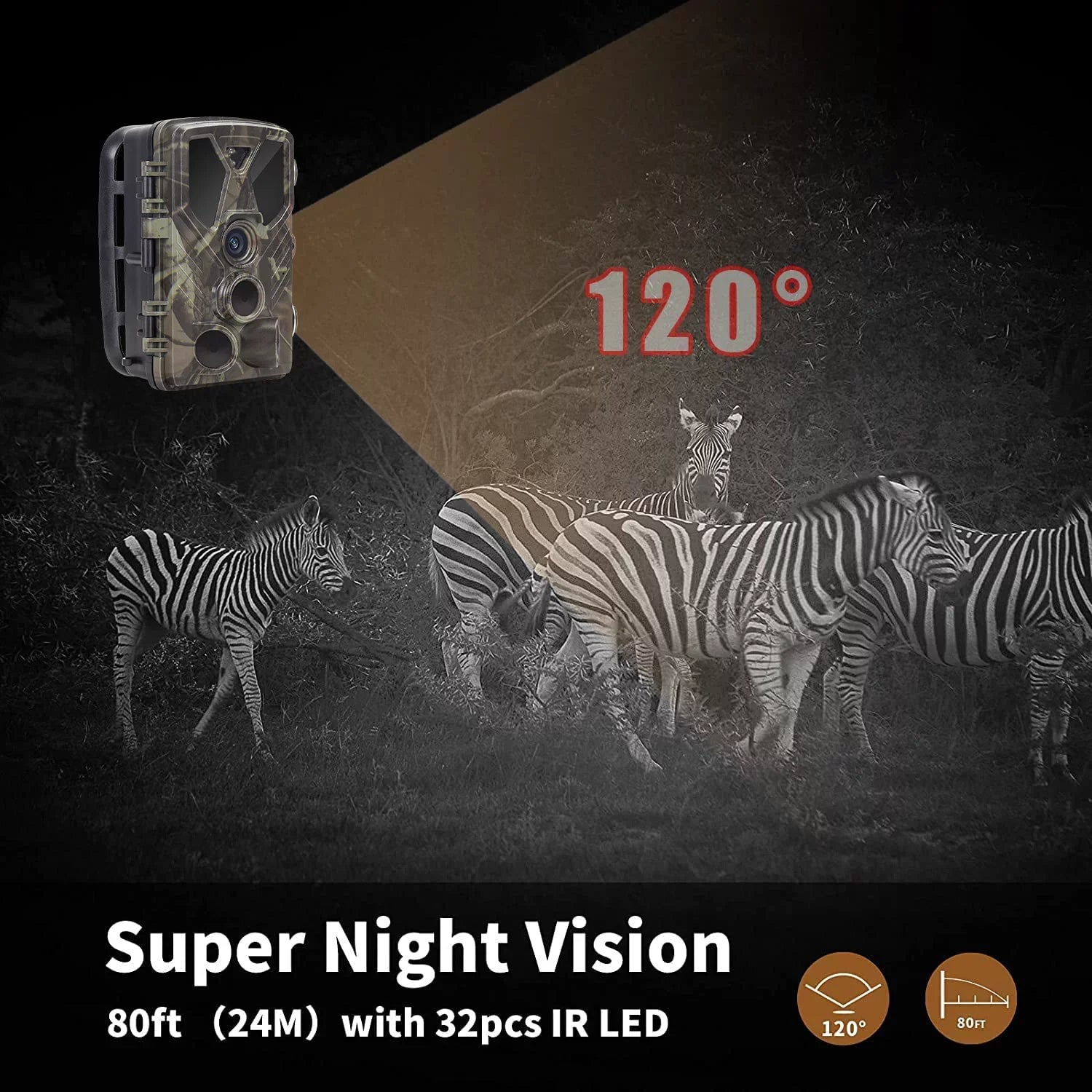 HC-812A 36MP 4K Camera IR Night Trail Wildgame Monitors SuntekCam Monitor Camera 32GB LED with with Hunting Trail Waterproof Hunting Vision TF Trail Card Wildlife