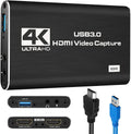 Capture X-Box/OBS/Camera/PC Video Device 60FPS 1080P Streaming Capture Recorder Card, Card, Works Live,Support for Adapter for Video 4K USB Game Capture Audio 3.0 , Recording,