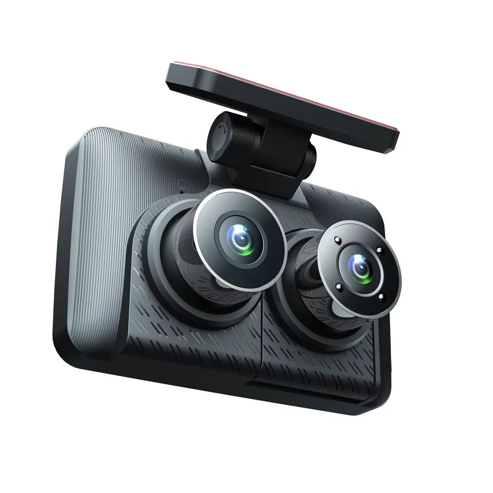 Clear Cam, Rearview Car Camcorder, Tomshoo Recording Video Dash Mirror 4in Triple Car Channel