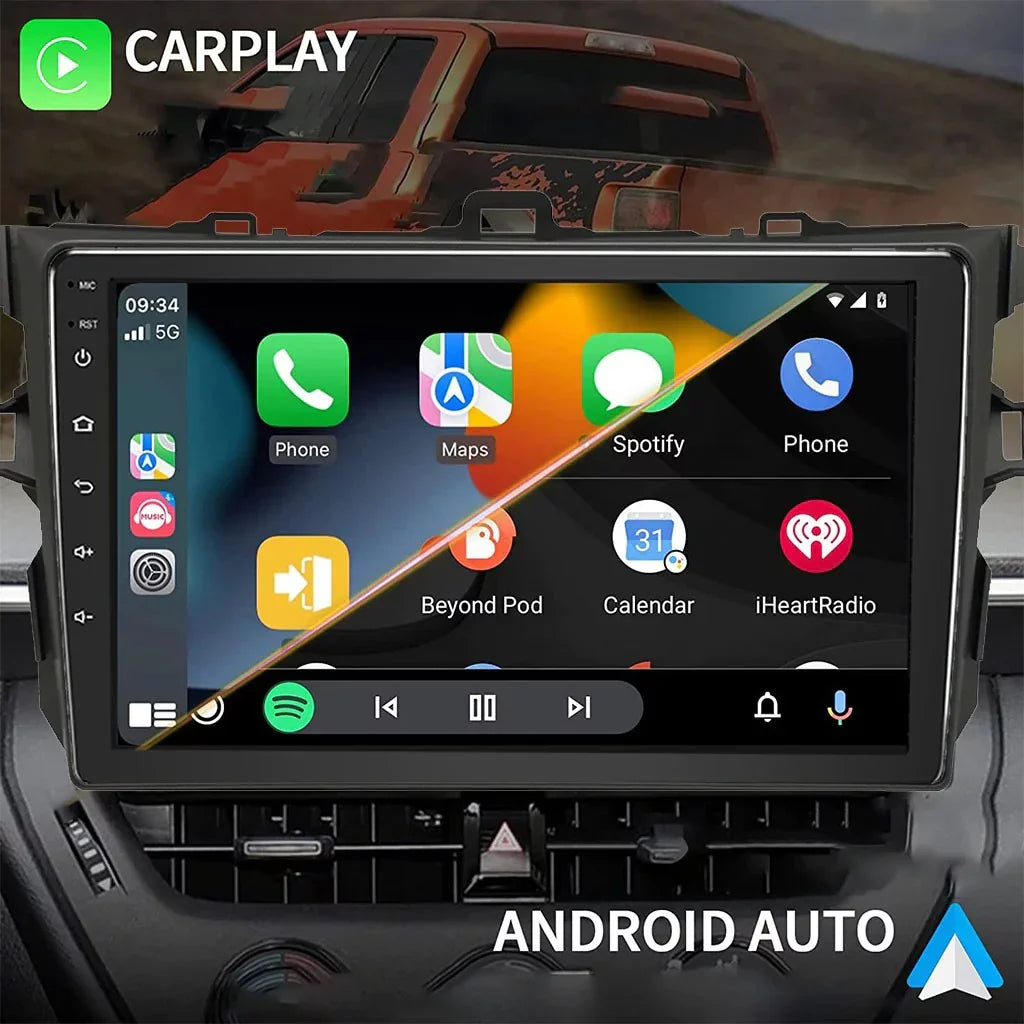Din 08-12 Android Car 12 Bluetooth, Backup Corolla Toyota CarPlay&Android FM&AM, GPS Car Screen with Compatible for Double Navigation, Camera Support Binize Radio Stereo Inch Touch Auto,9