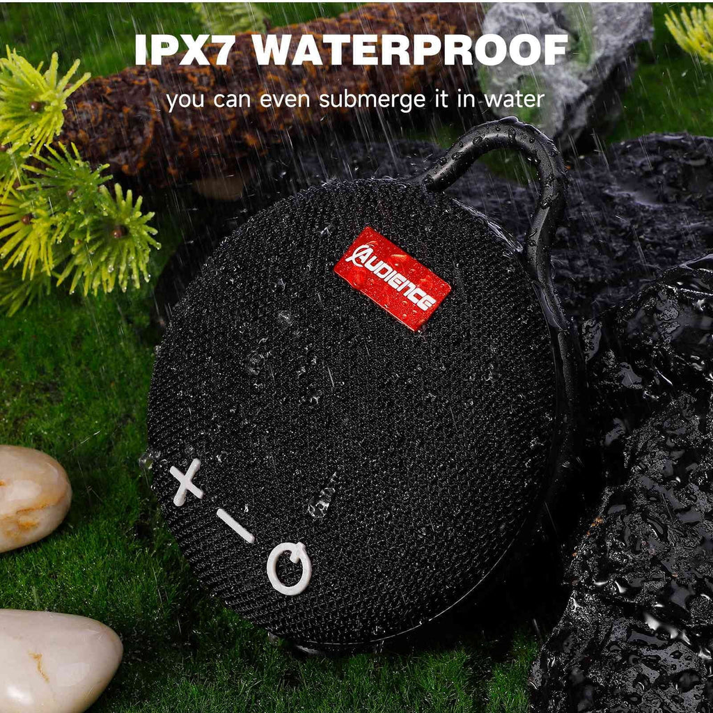 Bluetooth Beach, LG Big for Punchy Sound, Audience with Clip, UrbanX Black & Wireless Waterproof 5 Stylo 20H with Biking Boat, Pack 2 IPX7 Speaker Series Compact Speaker Playtime, Bass, Pool,
