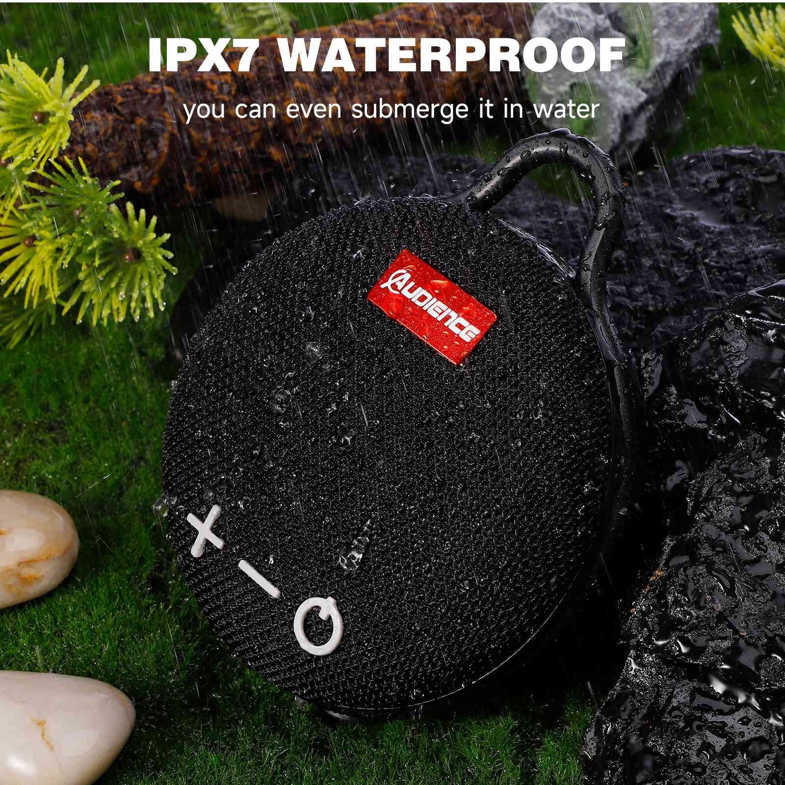 Bluetooth Beach, LG Big for Punchy Sound, Audience with Clip, UrbanX Black & Wireless Waterproof 5 Stylo 20H with Biking Boat, Pack 2 IPX7 Speaker Series Compact Speaker Playtime, Bass, Pool,