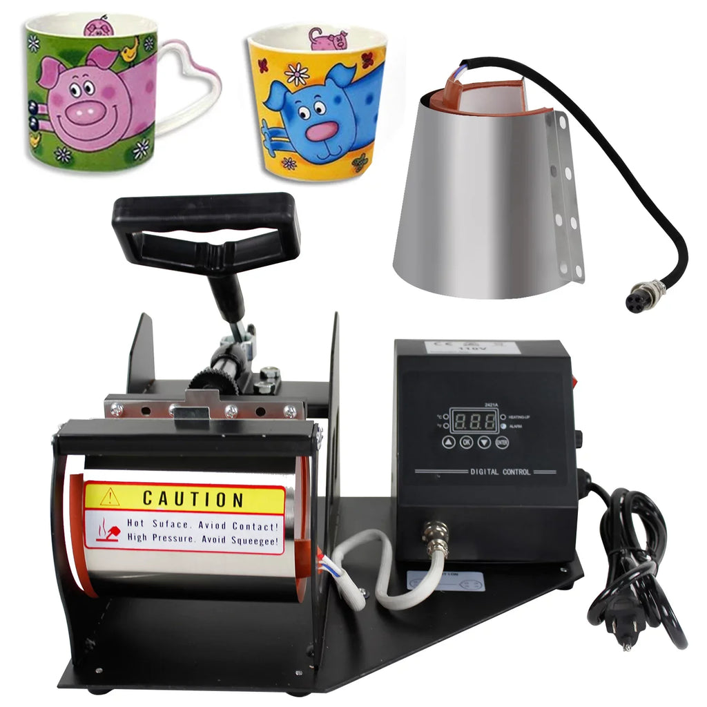 Machine ZENSTYLE Mug Heat Coffee Digital Sublimation 2 Cup Transfer Press 1 in