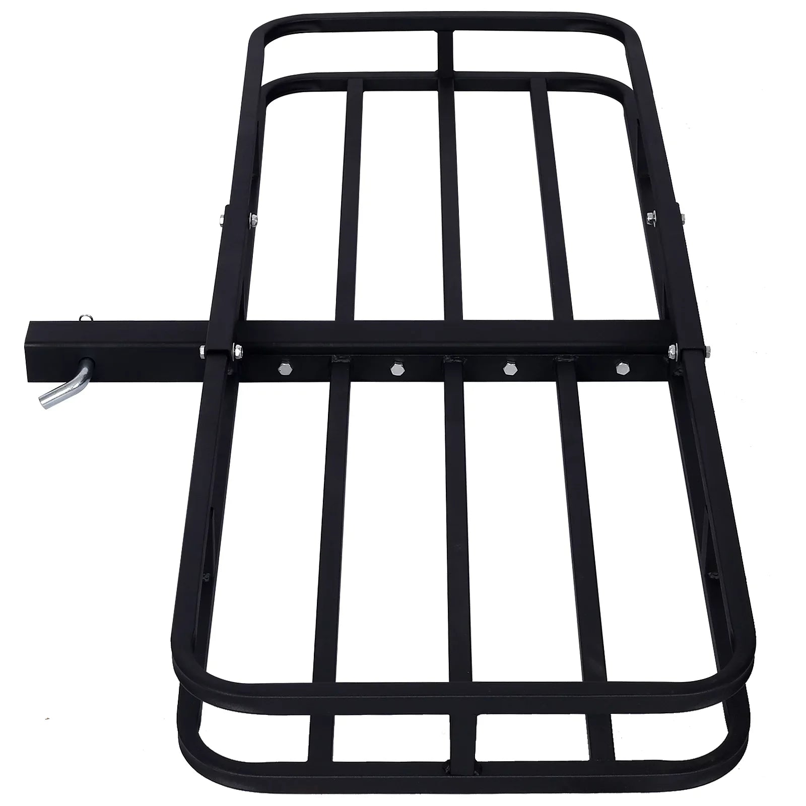 Mount Capacity, Cargo Rear Vans, RV's, - Rack Load Cargo Carrier, 2" Luggage Rack Steel SUV's, Hitch Basket Cars for Trucks, Black Receiver 500-lb with Hitch