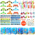 Keychain The Party Style Supply Sea Birthday The Kids Animal Ocean Pcs Stickers party Sea Bags 72 12 Set For Favors, of Under Treat Straw Under Mask