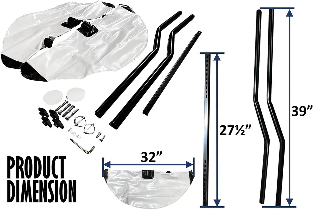 Sidekick Tube Fishing Rod System Grey Breath Kayaking Gray Canoe Adjustable Boat Float Patches Outdoor PVC Pactrade Accessories Kayak Repair Buoy Inflatable Kit Buoyant Outrigger Stabilizer Arm Marine