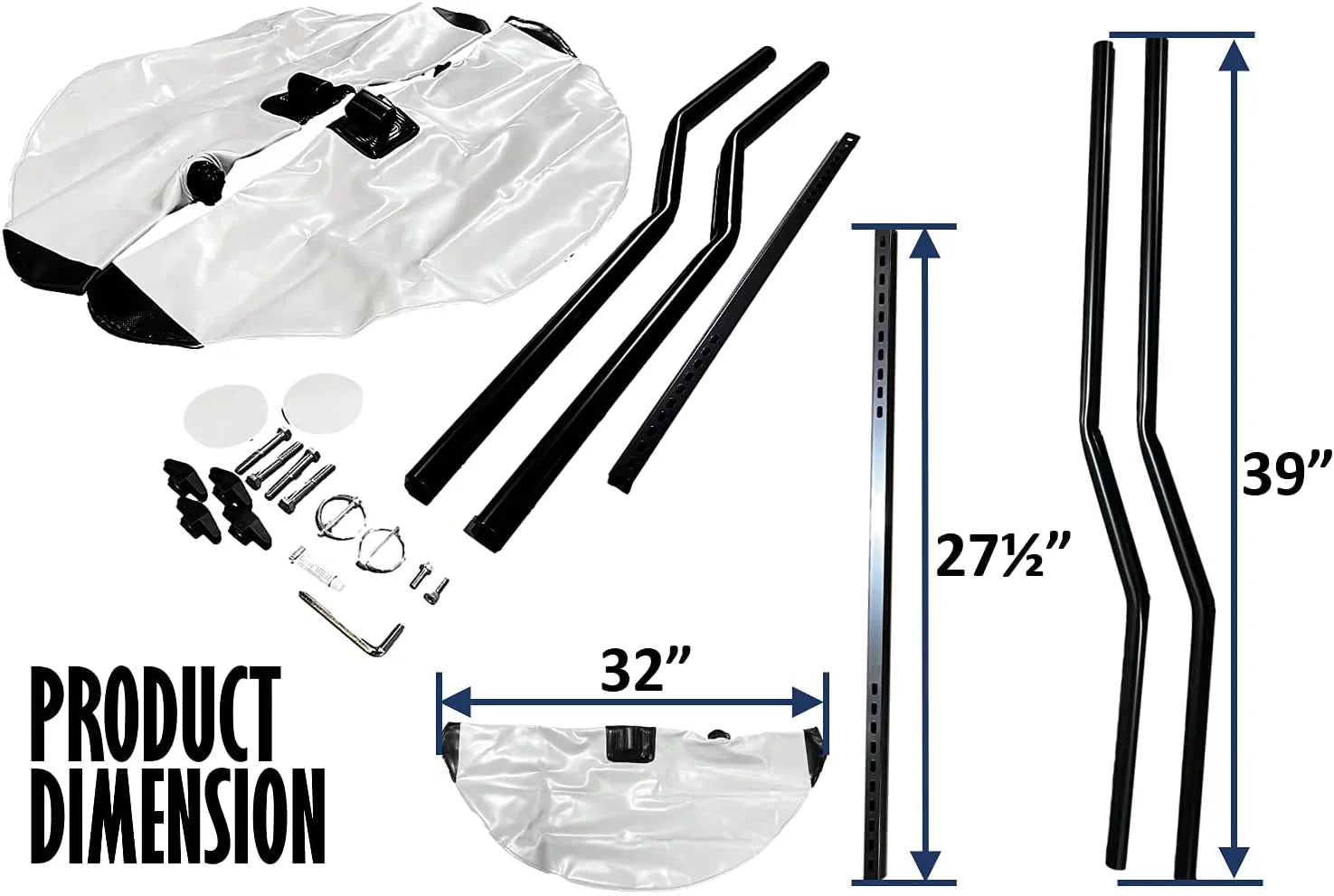 Sidekick Tube Fishing Rod System Grey Breath Kayaking Gray Canoe Adjustable Boat Float Patches Outdoor PVC Pactrade Accessories Kayak Repair Buoy Inflatable Kit Buoyant Outrigger Stabilizer Arm Marine