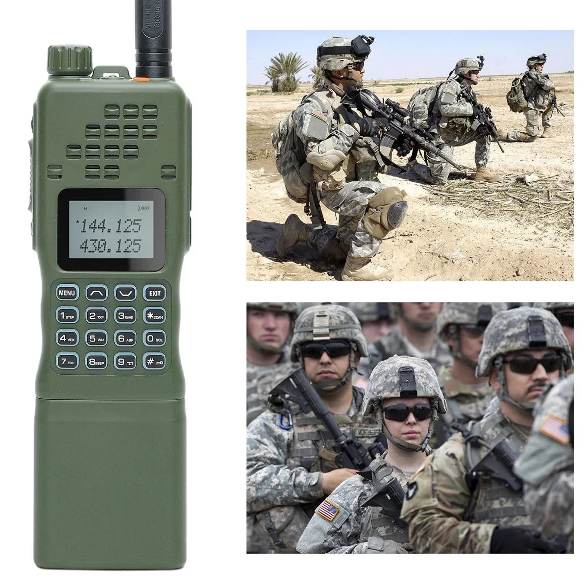 AR-152 Cable,AR-152 Charger Rechargeable Range and Antenna,USB ABBREE&BaofengAR-152 Bag Talkie Kit Shoulder mic,18.8 Walkie Cable Tactical with Radio Long Full Way Programming Two Foldable inch 10W