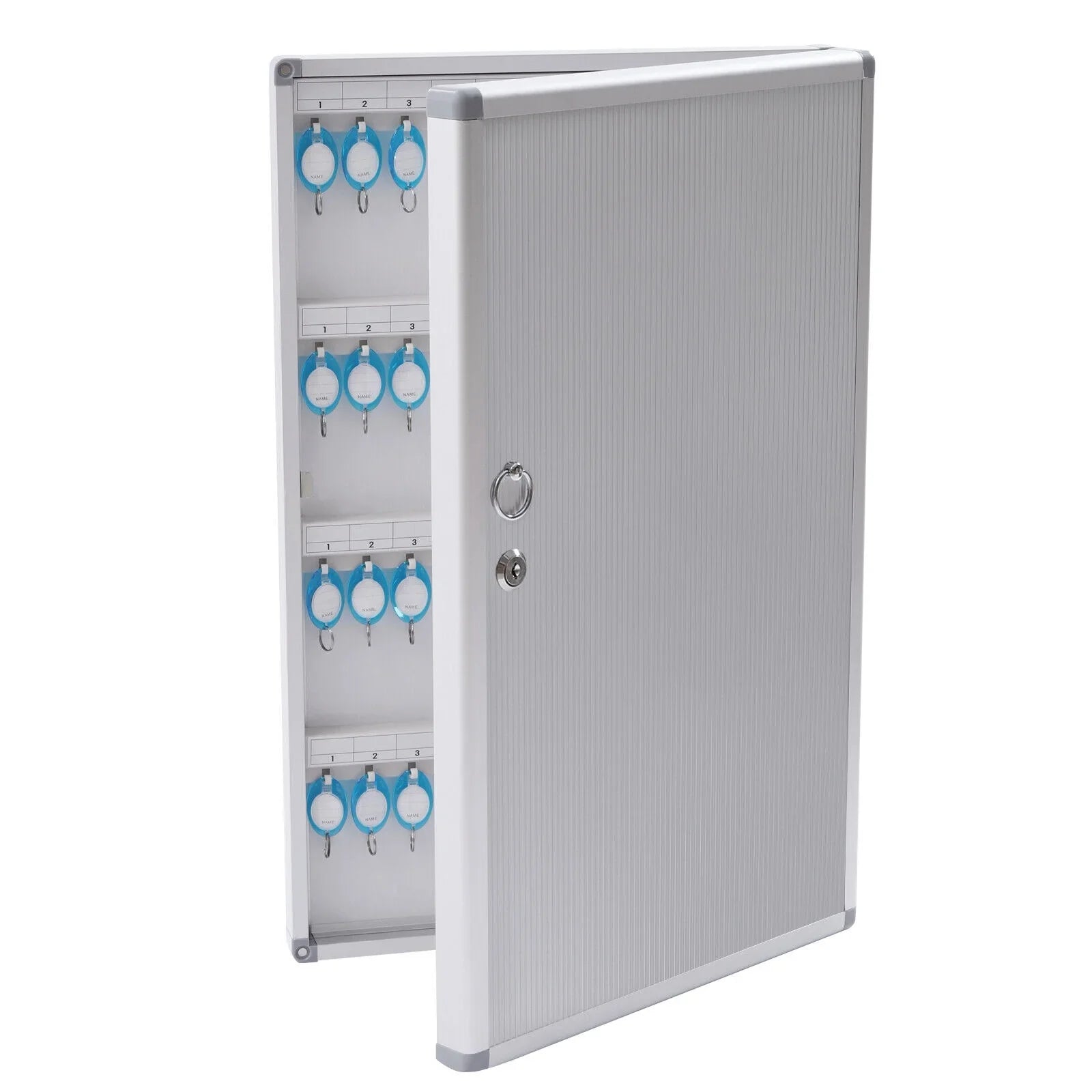 Safe Lock Box 96 Cabinet Organizer Box Key Cabinet Silver Wall Mount Storage Key