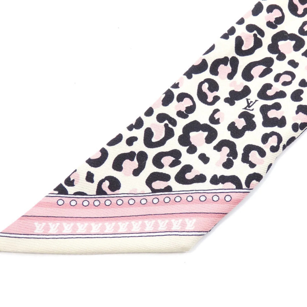 Vuitton Bandeau (Good) M00415 at BB Print Silk Leopard Scarf Multicolor Wild Pre-Owned Heart Muffler Louis Women's