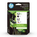 Black/62 Ink Cartridges, Tri-Color N9H67FN, 62XL HP 2/Pack