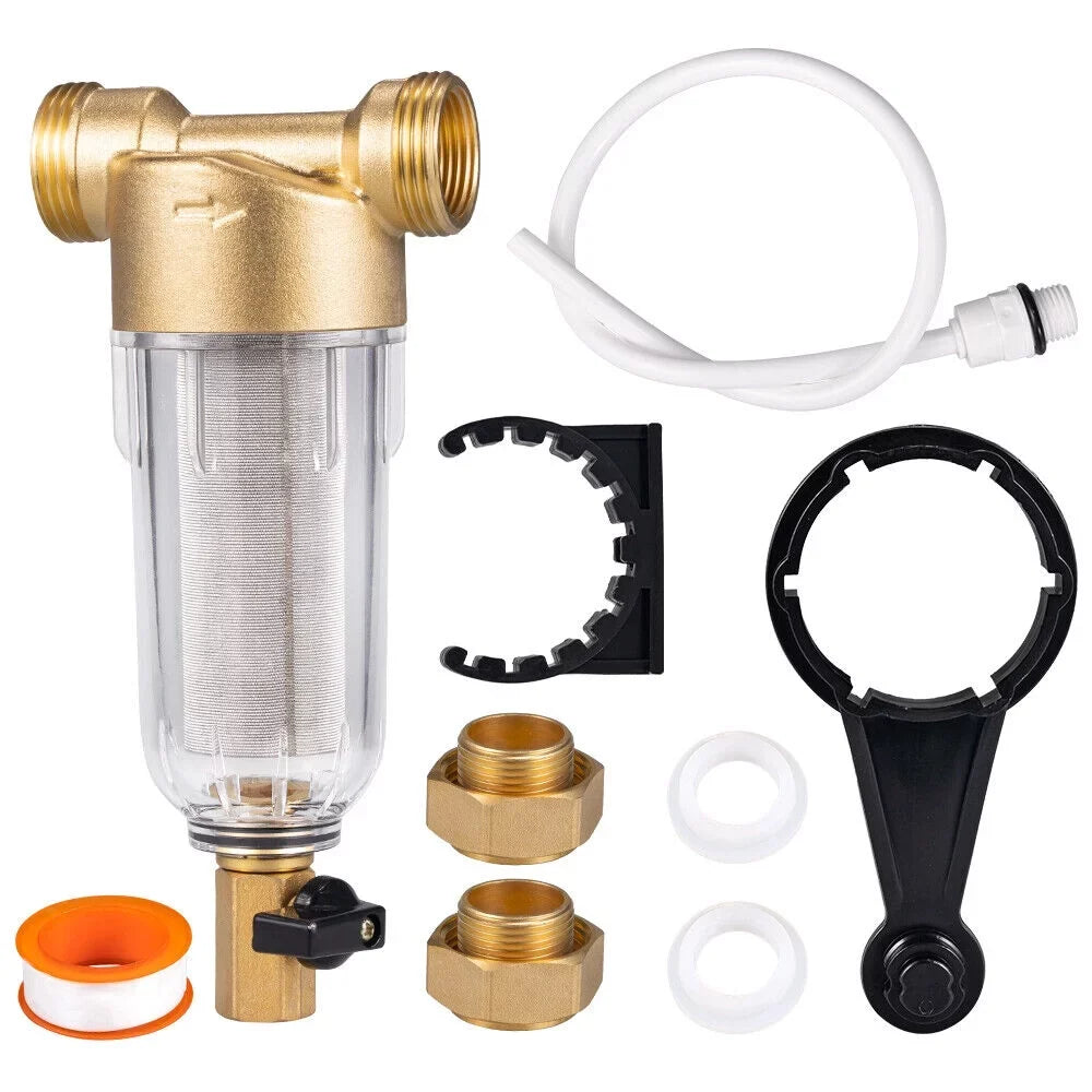 Pre-Filter Spin Reusable sewage Filter Whole System Sediment Down Water House