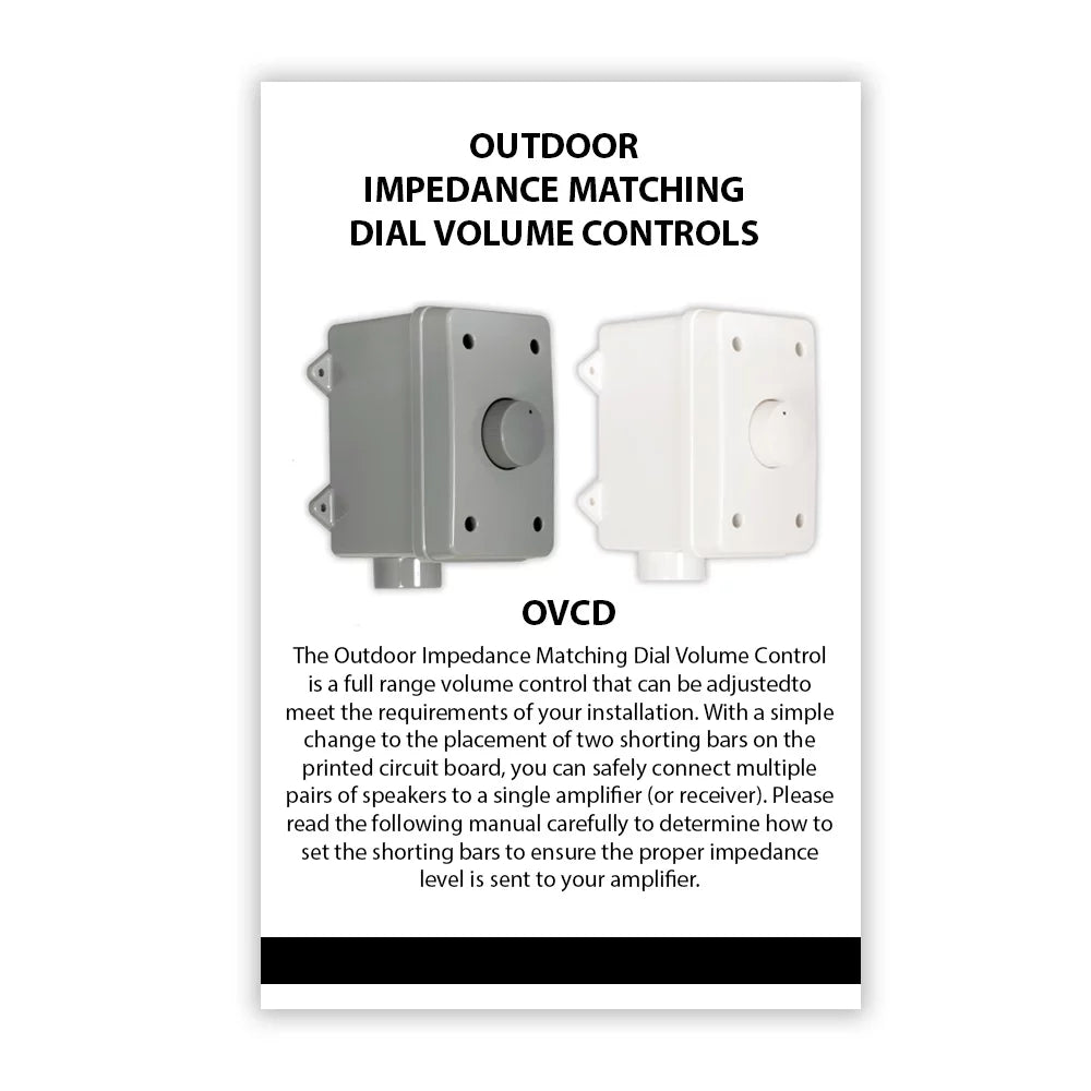 OVCDW Controls Weatherproof Set Solutions White Volume Outdoor Theater Piece 4