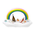 Inflatable TrueZoo Rainbow of Cooler, Pool Holders Drink Bar Colorful Floating and Party 1 Floatie, Cloud Box Cup Set Ice