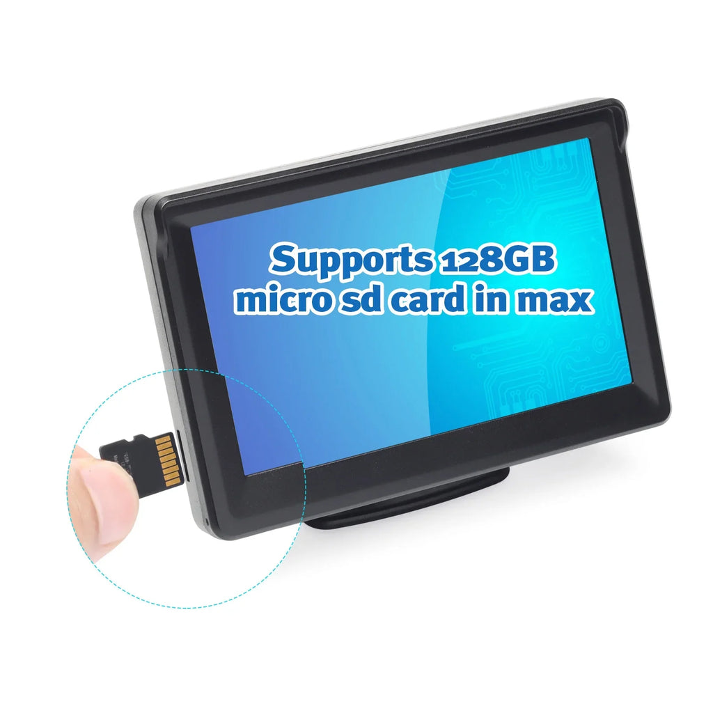 Inch Backup Camper Trailer Camera Recorder Kit Truck 720P Video View Camera with Monitor Menu HD Rear 5 for Van Wireless OSD LCD DVR Reverse Camera Car