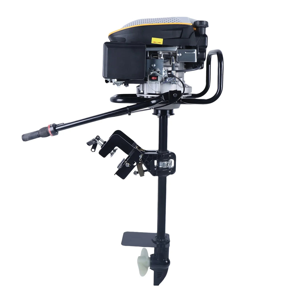 Outboard Boat Outboard Engine,225CC Heavy Air Outboard Stroke Boat 4 YIYIBYUS Duty Cooling Motor 4.3KW Propeller Motor System Engine
