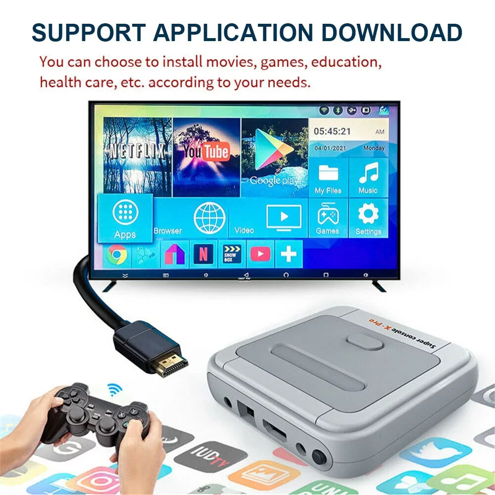 Onemayship Super Games, Systems, Console Console HD/AV Video with Console Dual PRO for TV Built 4K X Output, Compatible PS1/PSP/MAME/ATARI in Retro Systems 256GB, Game Game 50,000+